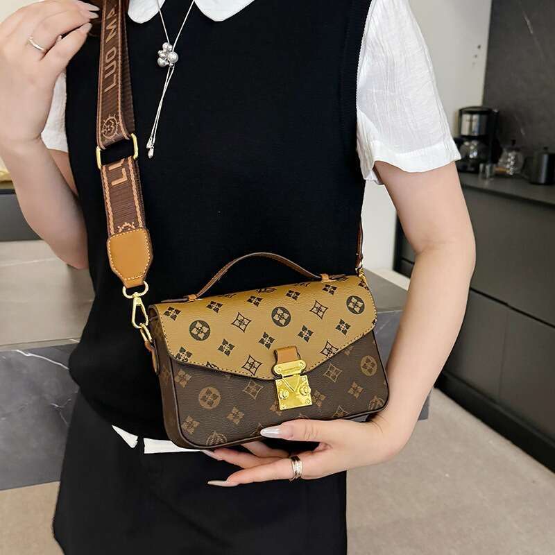New Fashion Niche for Women High-end Printed Small Square Classic Versatile Crossbody Shoulder Bag
