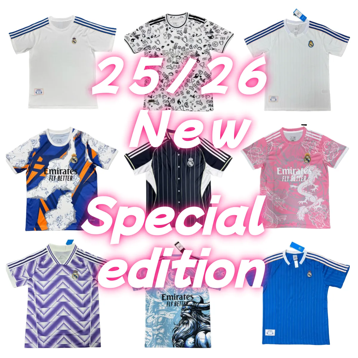 25 26 retro Reals Madrid 10 MBAPPE BELLINGHAM TRENT VINI JR soccer jerseys MODRIC Vaerde Arda Guler Endrick home away third football shirt Special edition