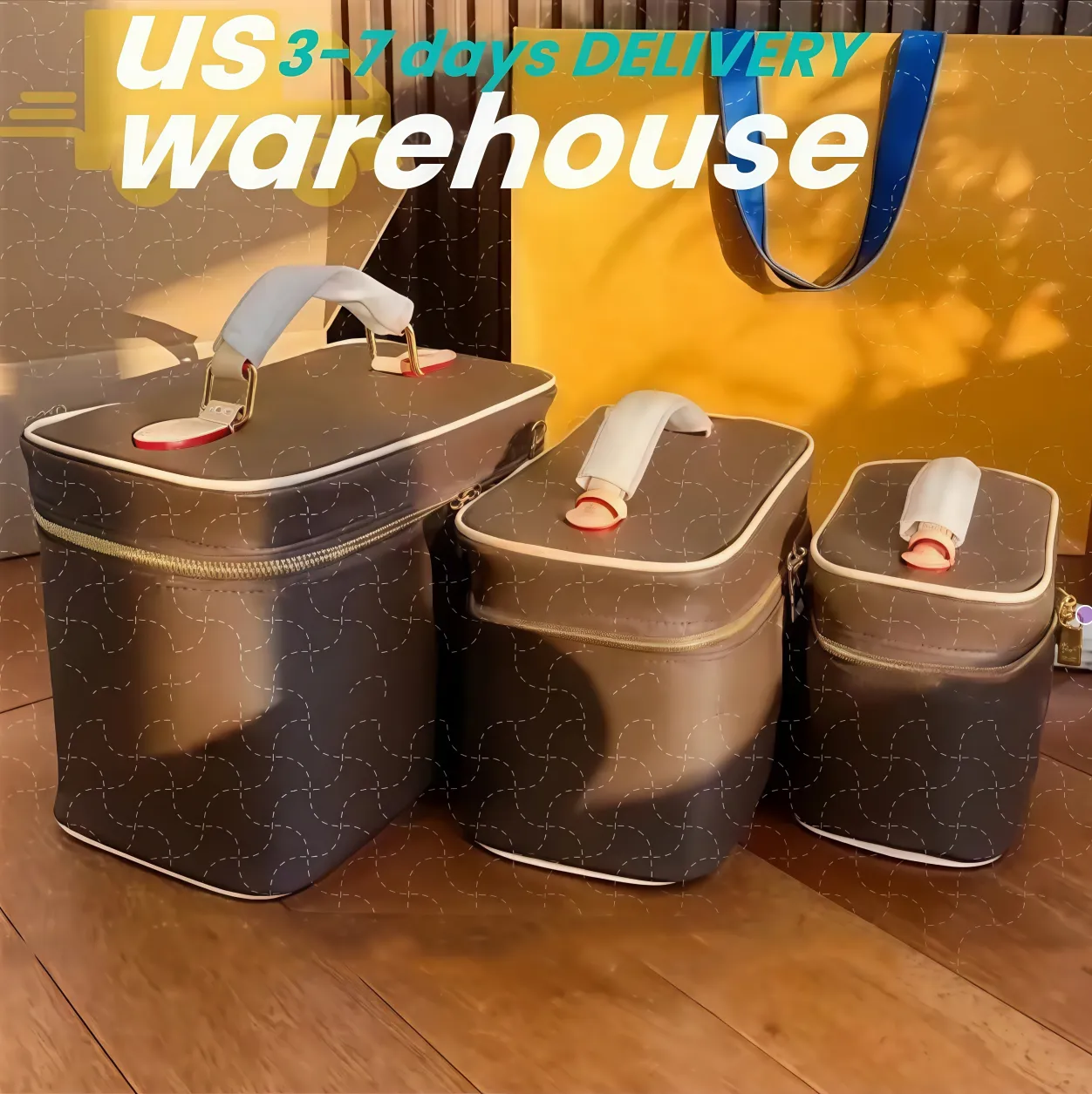 Luxury Designer Vanity Bag Women Genuine Leather toiletry Totes Shoulder Bags Crossbody Handbag Cosmetic Cases Purses