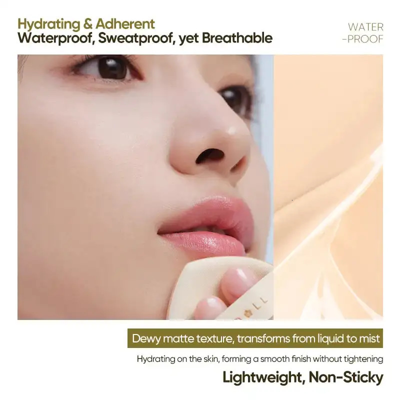 Judydoll Air Cushion Concealer r Liquid Foundation Lasting Natural Brighten Invisible Pores Oill Control Face Makeup 251230