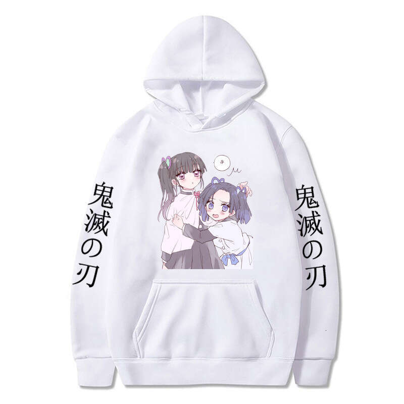Pullover Hoodie Printed Sweatshirt Anime Demon Slayer Insect Pillar Merchandise Autumn Winter Fleece Hooded Sweatshirt Fashion Couple Style