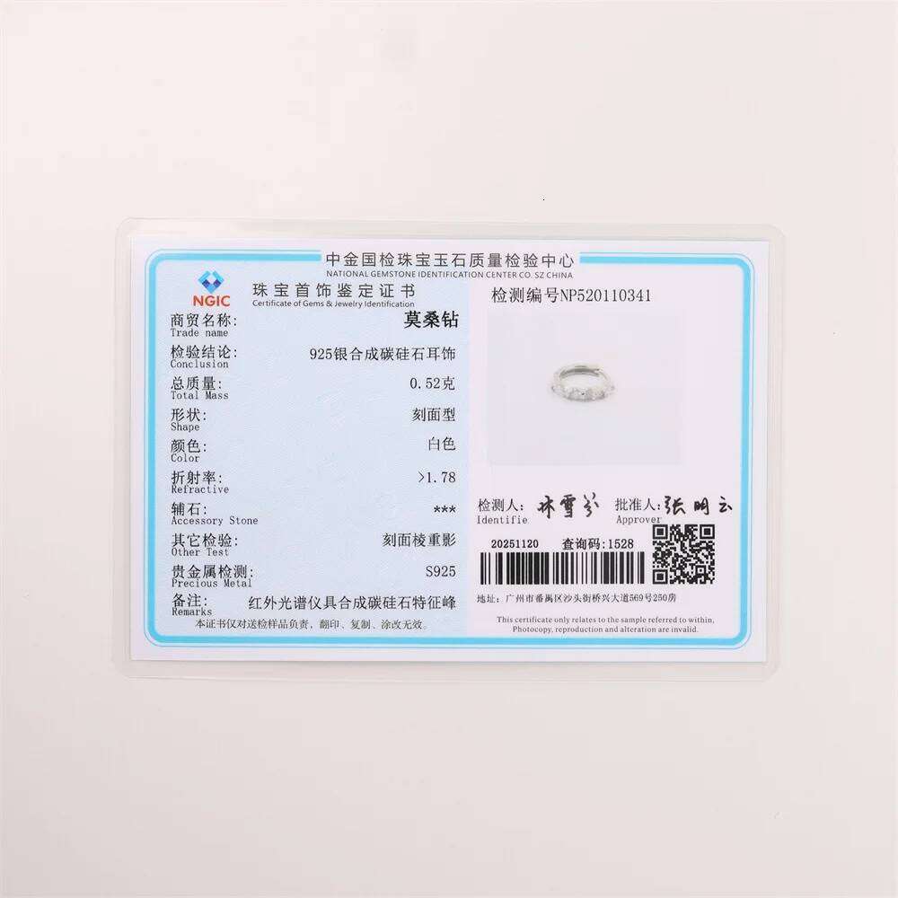 Aide S925 Sterling Silver Valentine's Day GiftsMoissanite Piercing Jewelry Multi-Style Layered Ear Looks Stud Earring For Girls