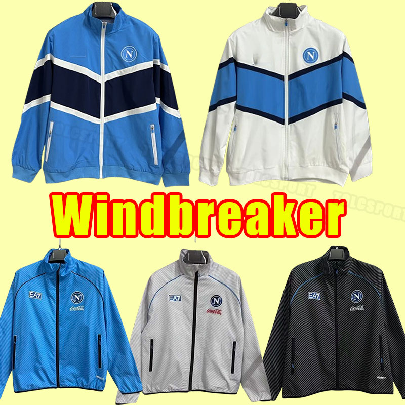 Windbreaker jacket 25 26 Napoli Soccer tracksuits OSIMHEN INSIGNE 2025 Naples MAGLIA MERTENS MILIK Men Tracksuit Hoodies Long sleeve pant 2026