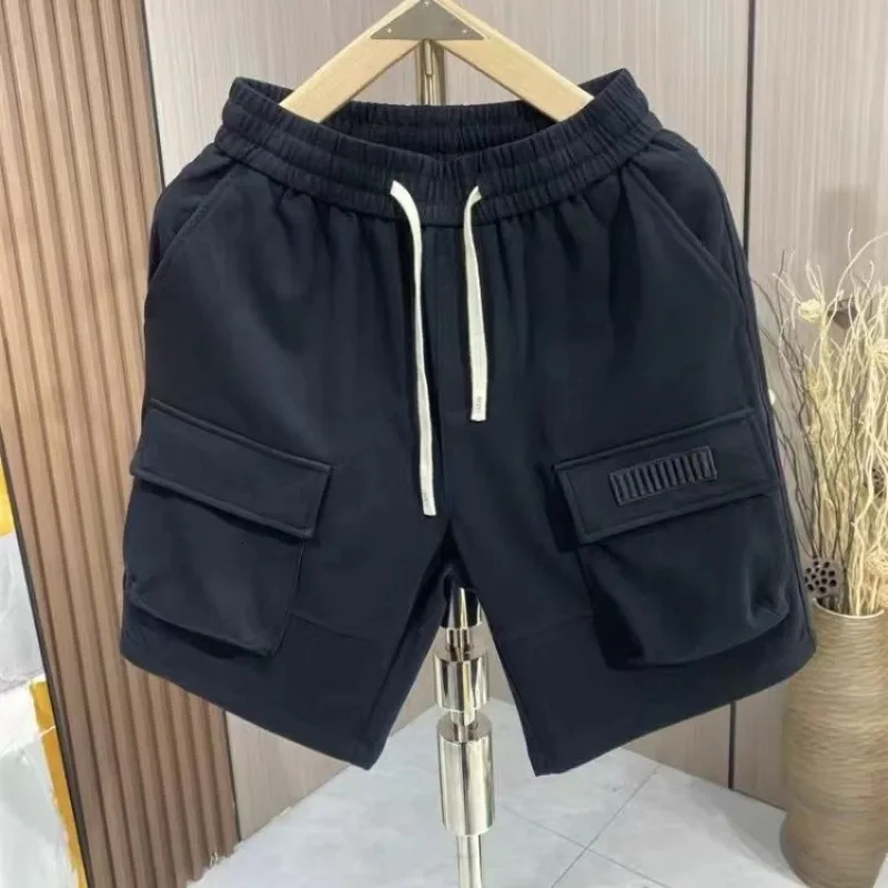 Men Summer Sporty Shorts Trendy letter Big Pockets Five-point Trousers Casual Loose Basketball Pants Elasticity Mens Clothing 251230