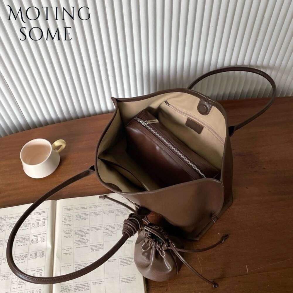 Angel Kiss Motingsome Large Capacity Women Bag New Luxury Genuine Leather Handbag And Purse Clutch Purse Minimalism Messenger Tote Handbag