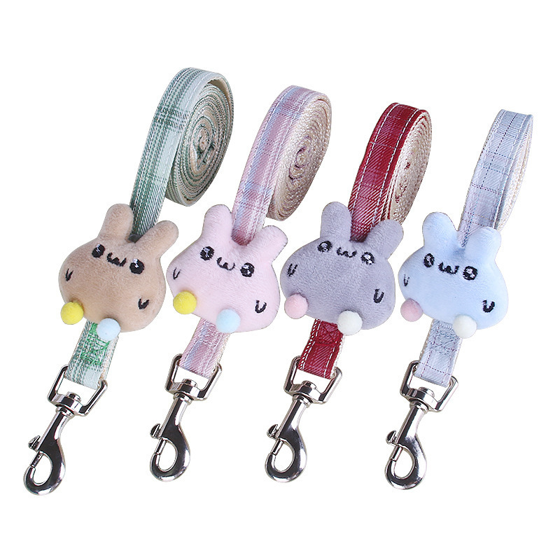 Cross border Adjustable Cat Traction Rope Pet Rabbit Series Set Small Dog Rope Dog Chest Strap