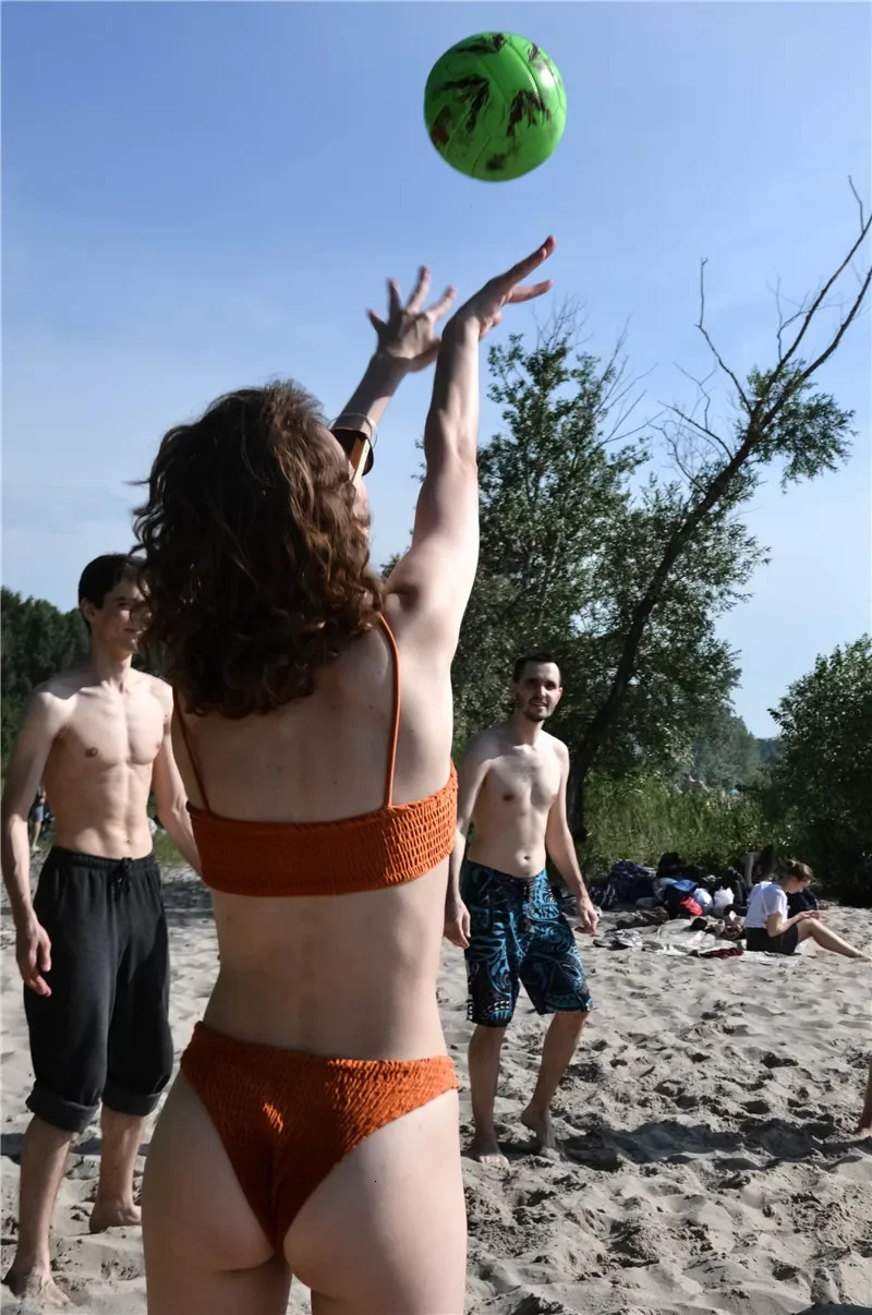 Bikini For Women Fold PushUp Knitting Bra Bandage Set Summer Holiday Beach Bathing Suits 251231