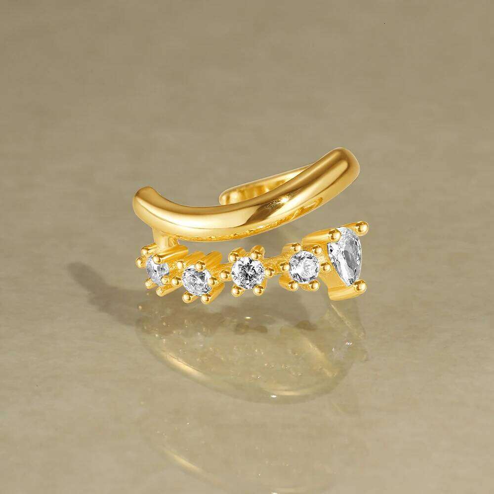 Aide 925 Sterling Silver Gold Flower Rattan Stud Earrings For Women Colorful Rainbow Zircon Ear Climber Earring Fine Jewelry