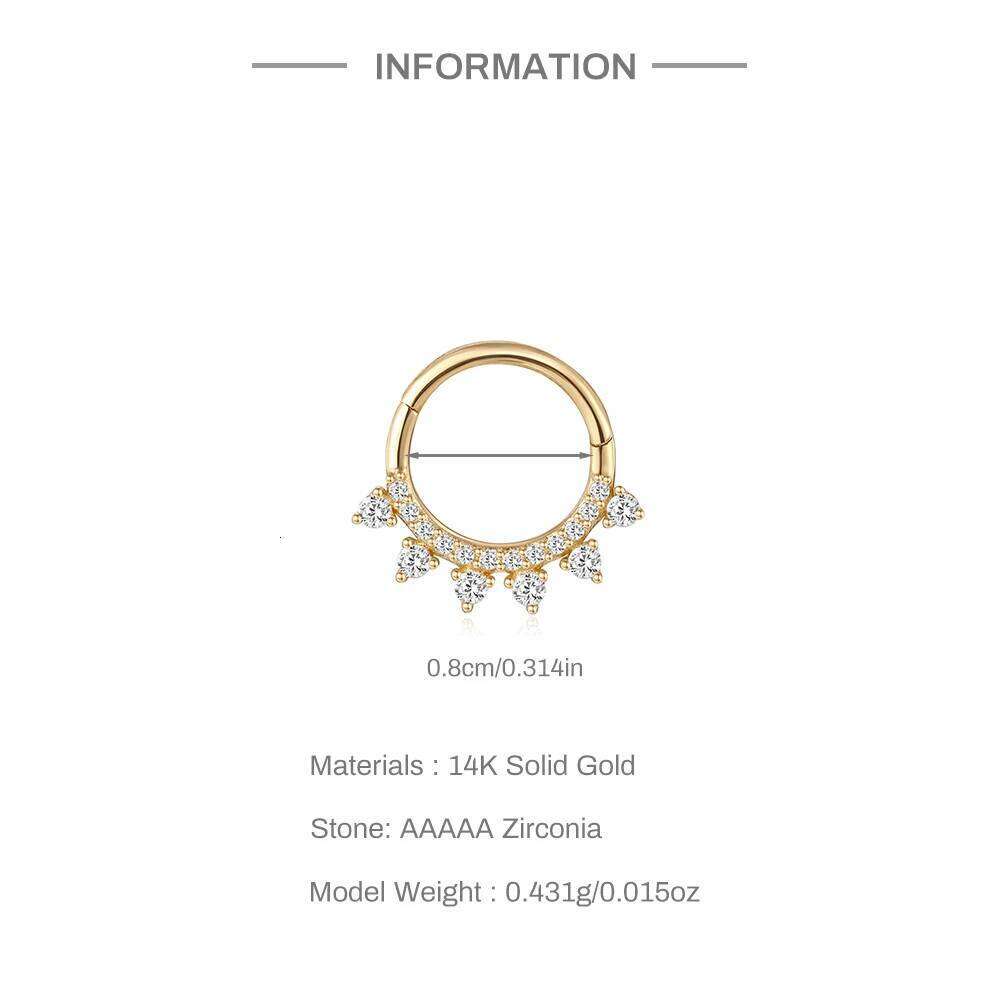 Aide 1pc 14K Yellow Women Never Fade Luxury Commemoration Day Gift Earring Bohemia Exquisite Solid Gold Jewel