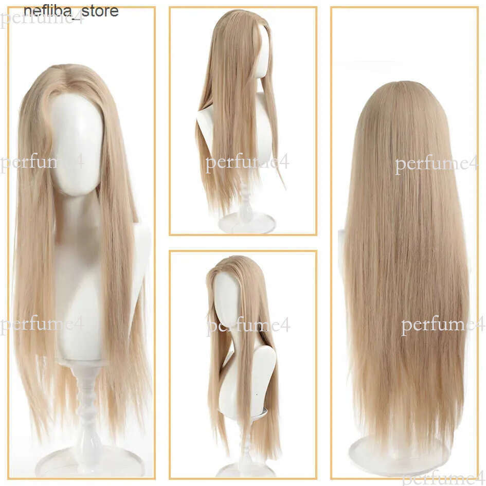Synthetic wig linen straight with bangs long curly hair ponytail dirty braids Halloween Christmas gifts. Q250701