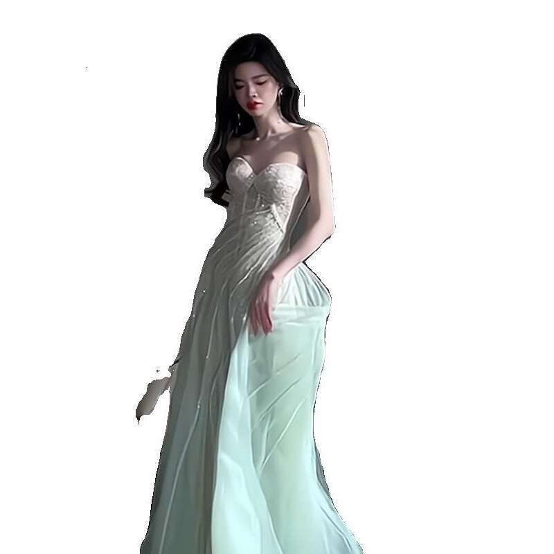 French Niche Strapless Toast Bridal Engagement High End Luxury Light Wedding Dress Women Women S Luxury Clothing