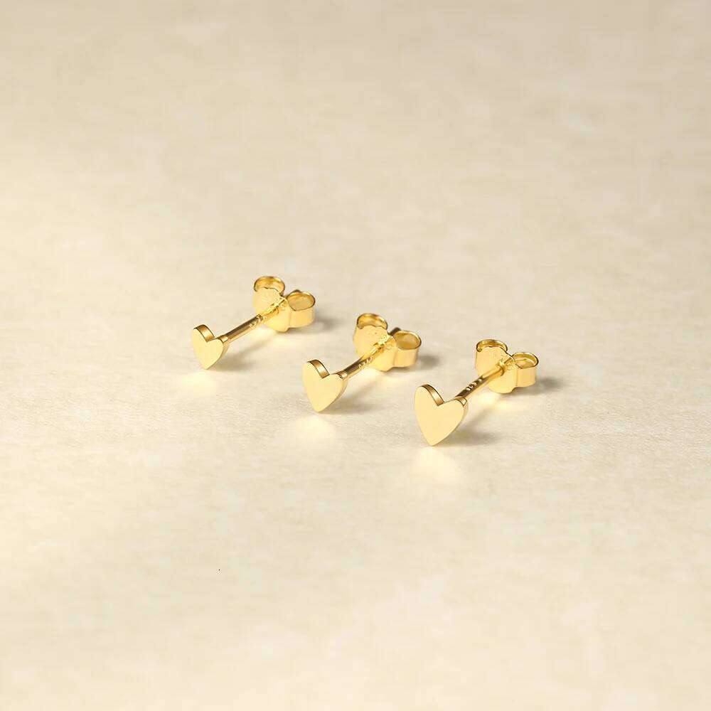 Aide 3PCS Set Multi-size Star Moon Zircon 925 Sterling Silver Stud Earring For Women 18K Gold Ins Piercing Earrings Fine Jewelry