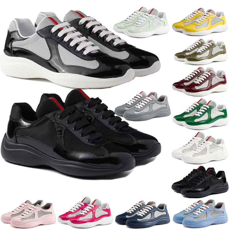 free shipping designer luxury shoes platform women mens trainers bright leather black yellow white grey men womens sneakers outdoor sport Trainer