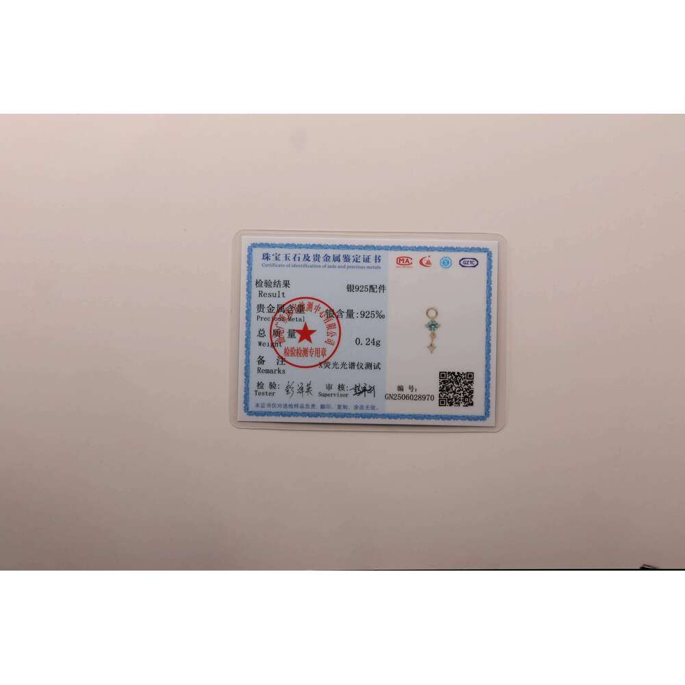 Aide New Stone Black Rutilated Quartz Flat Head Threaded 925 Sterling Silver Earring Rainbow Zircon Chain Ear Bone Studs