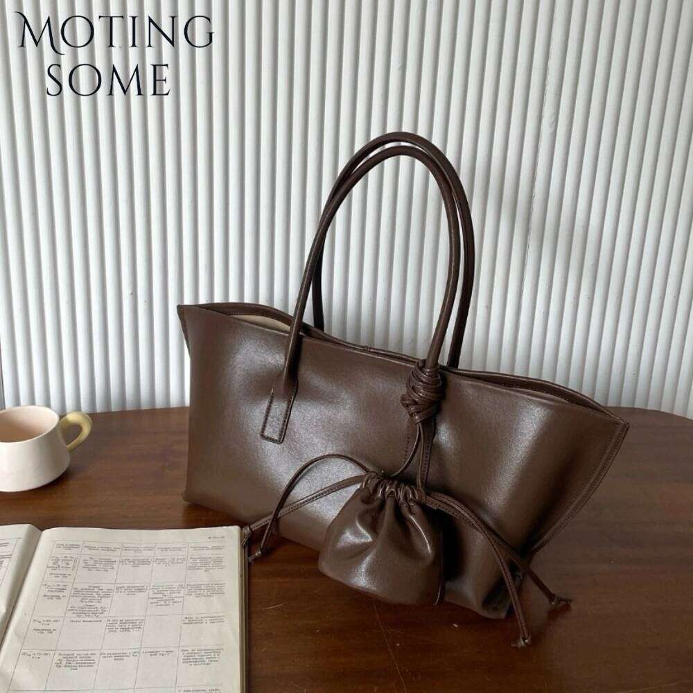 Angel Kiss Motingsome Large Capacity Women Bag New Luxury Genuine Leather Handbag And Purse Clutch Purse Minimalism Messenger Tote Handbag