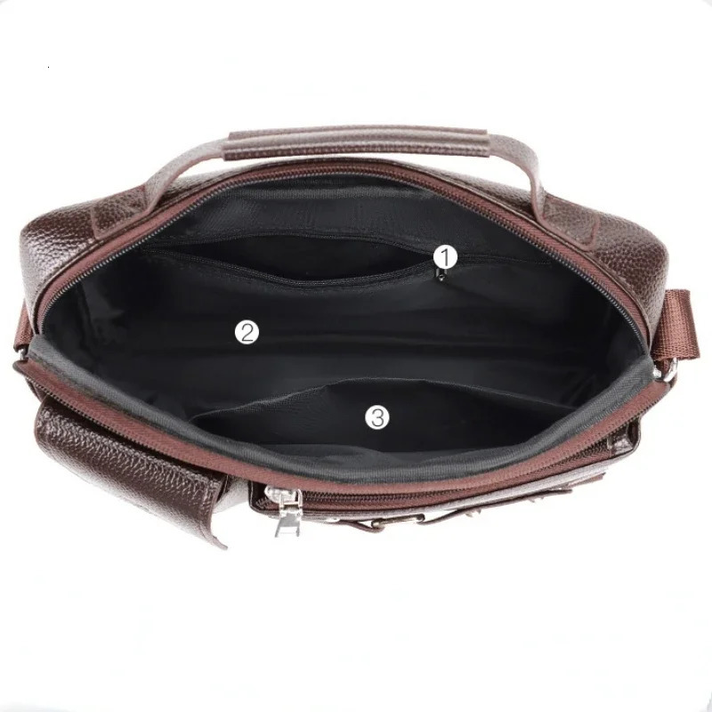 Men Shoulder Bag for 104 Ipad PU Leather Business Handbags Men Messenger Bags Fashion Man Crossbody Bag 251230