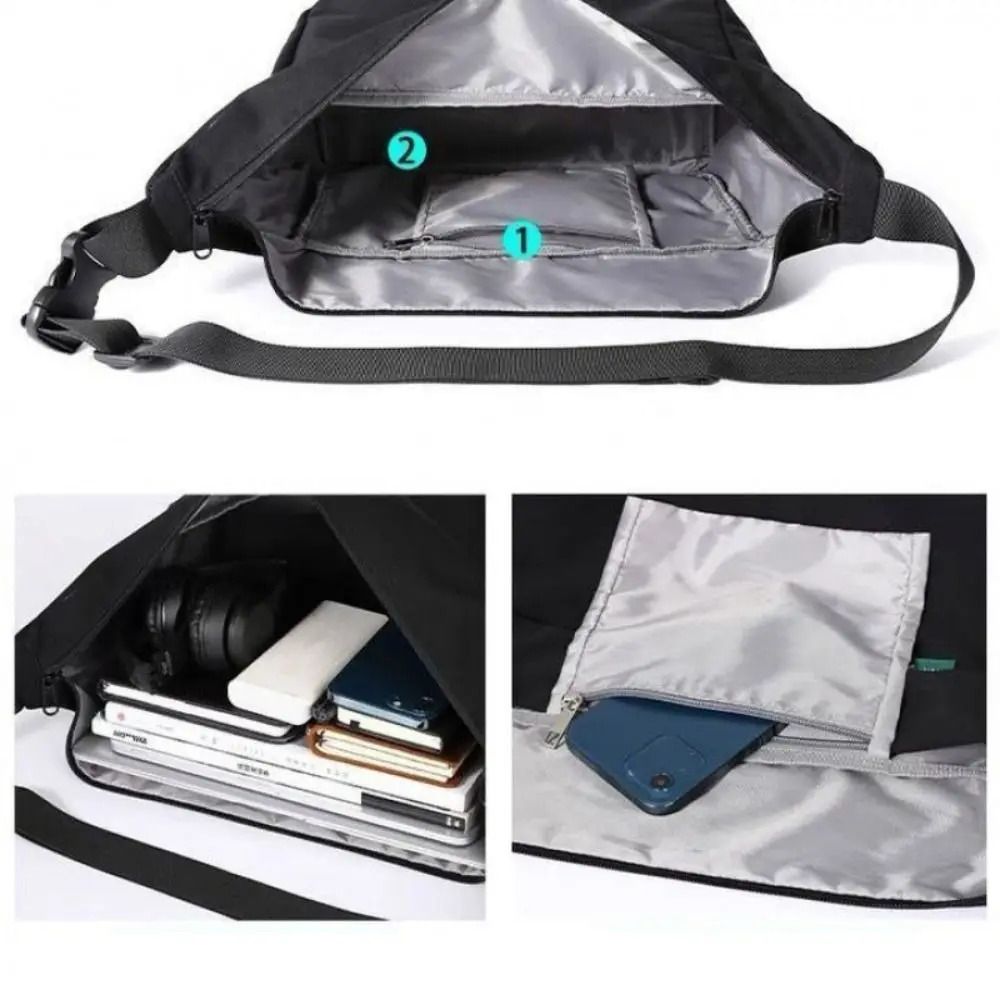 Men Oxford Messenger Bag Fashion Laptop Waterproof Travel Shoulder Bag All-match Large Casual Tool Bag Single Bag For Male 251230