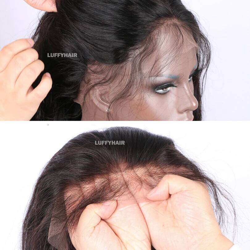 Deep Wave Wigs Malaysian Curly Full Human Hair Wet Wavy Waterwave Glueless Lace Wig for Women