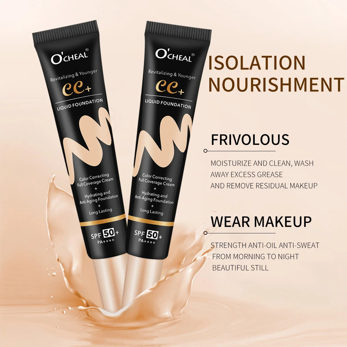 Long Lasting Waterproof BB Cream 50 PA Plus Foundation Primer Makeup Base Cosmetics Women Face 251230