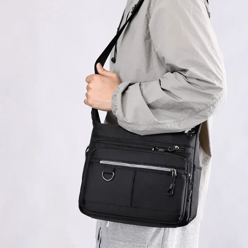 2026 Shoulder Mens Bag Waterproof Oxford n Crossbody Handbag Large Capacity Messenger Bags for Men 251230