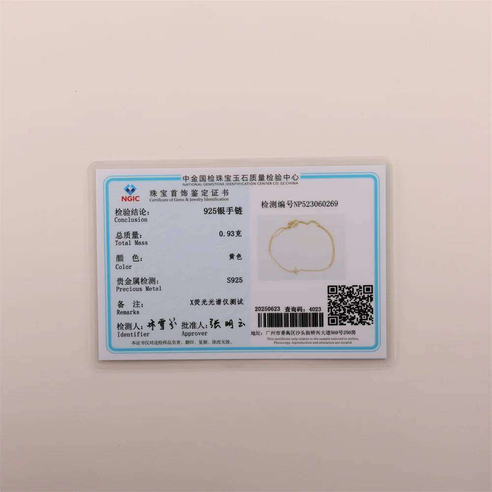 Aide Quality 925 Sterling Silver Gold Color Micro Pave CZ Station Charm Chain Bracelet With Ring Fashion Wrist Jewelry For Women