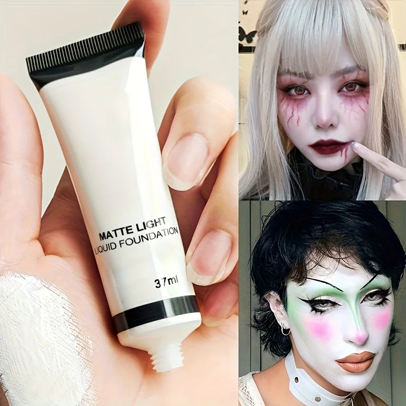 White Foundation Blending Liquid Toner Liquid Foundation Blending Pure White Cosplay Mardi Gras Carnival Face Paint 251230