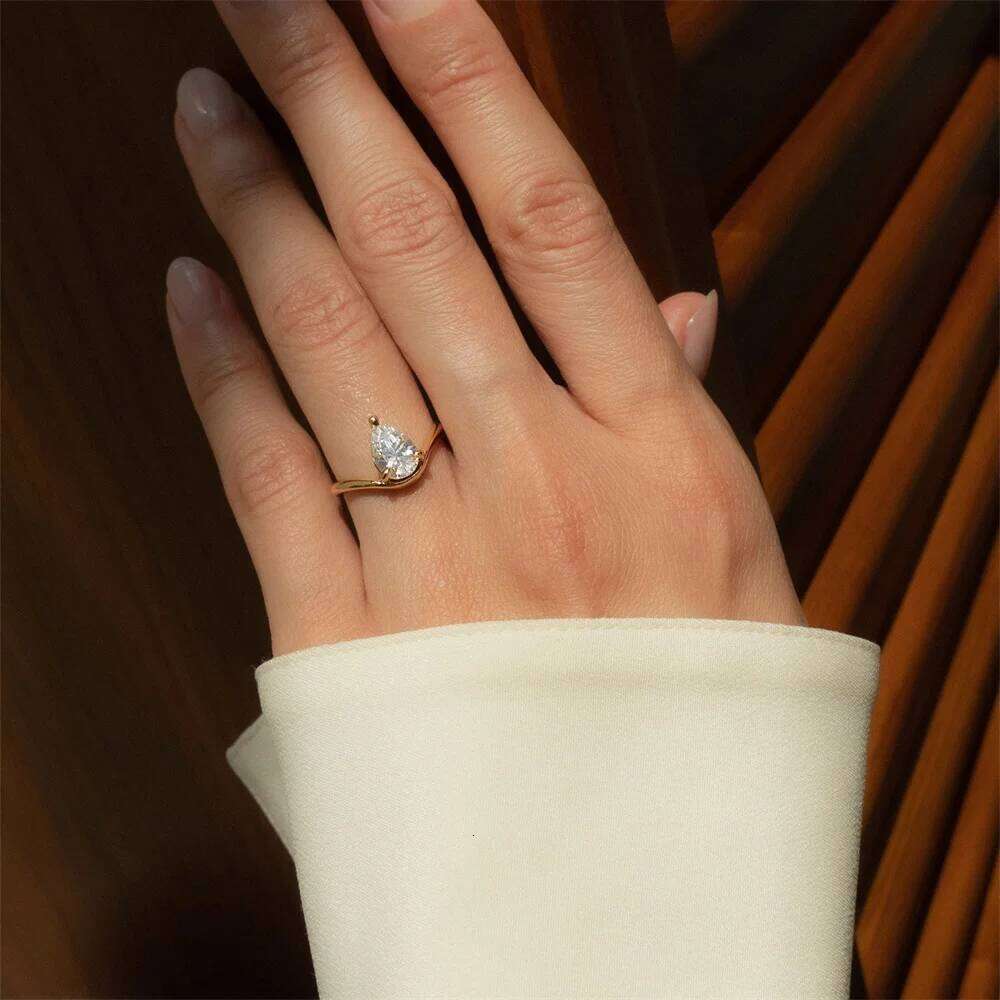 Aide 925 Sterling Silver for Women Geometric Square Oval Triangle Clear Crystal Zircon Rings Bohemian Wedding Jewelry Gift