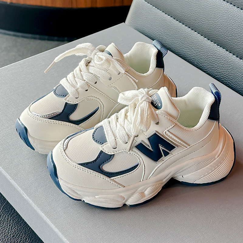 Boys' shoes are versatile children's foreign style girls' dad shoes are versatile with thick soles