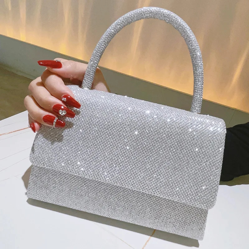 Bucket Sequins Evening Bags Box Ladies Small Clutch Glitter Elegant Handbags Green Merry Christmas Day Purse For Prom Din 251231