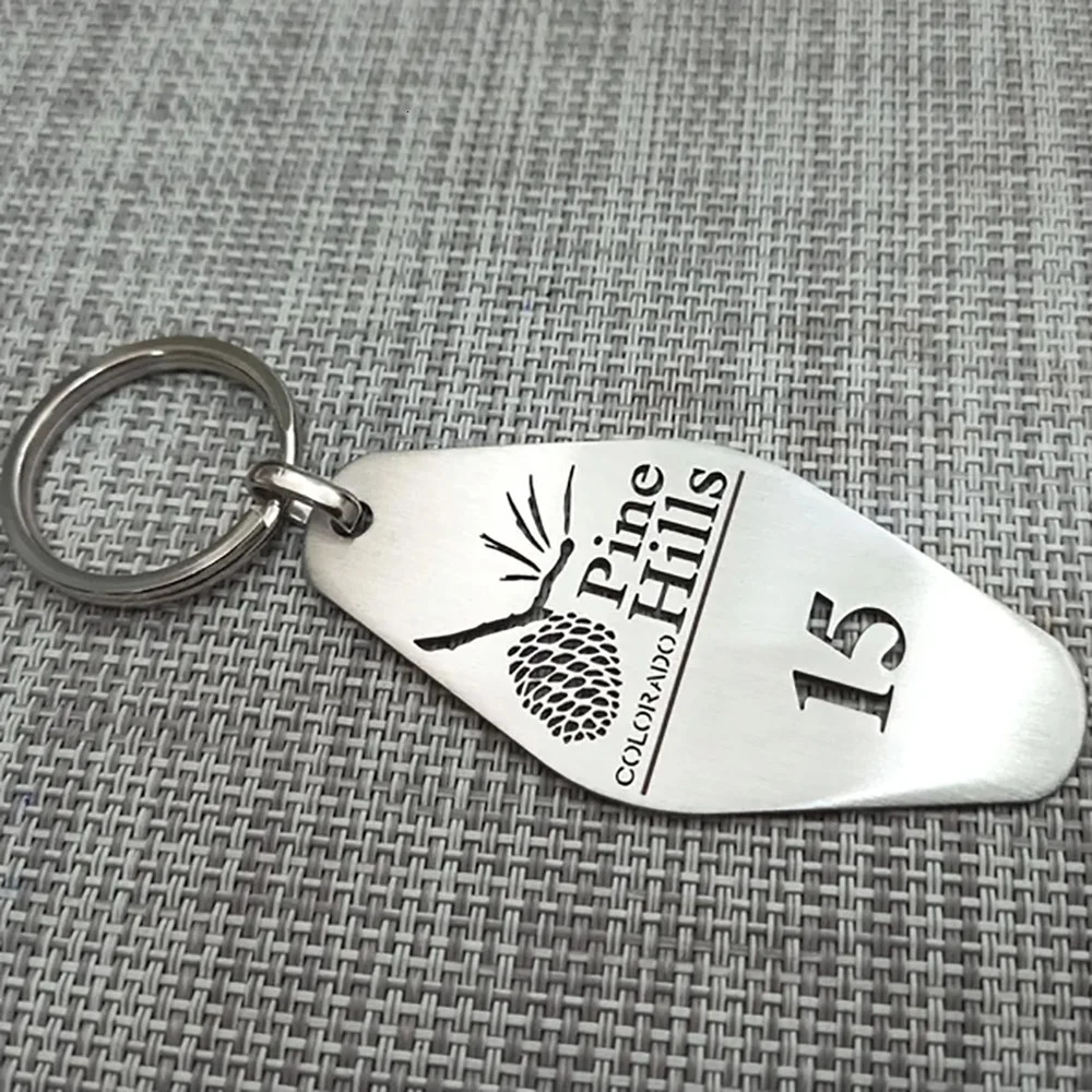 Custom el Metal Keychain Personalized Digital Hollow Stainless Steel Keyring Jewelry 2025 Wholesale Drop 251230