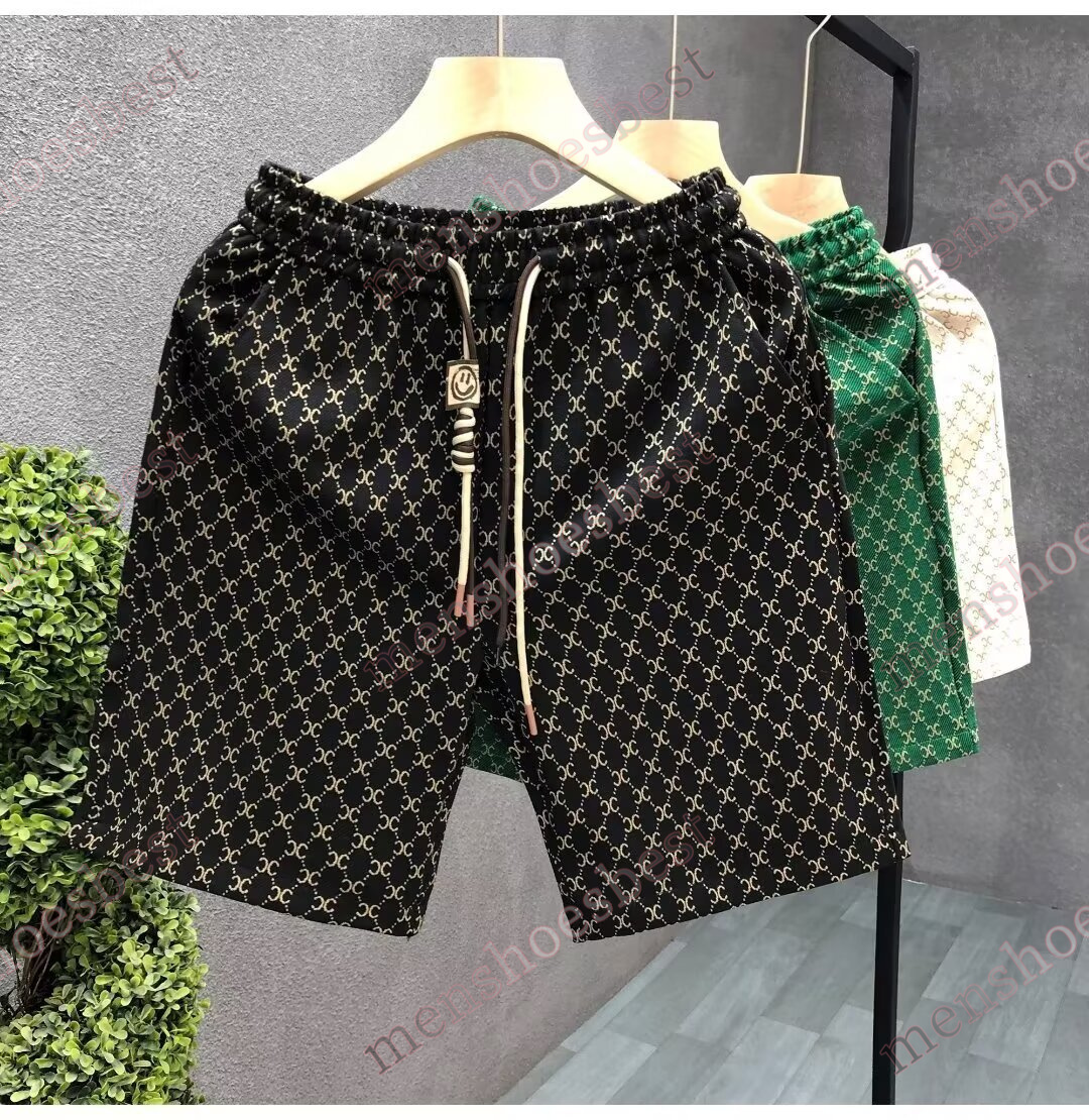 New Mens shorts designer Green beach Shorts Swimwear Beach Swim Trunks Swimming Swimsuits Mens Printing Casual Running Sports Short Pants Asian Size M