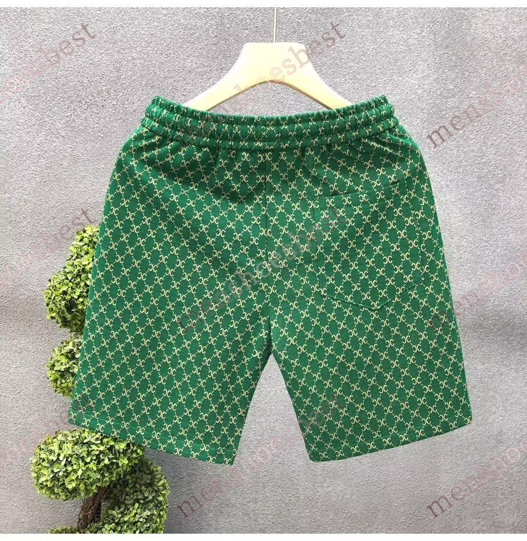 New Mens shorts designer Green beach Shorts Swimwear Beach Swim Trunks Swimming Swimsuits Mens Printing Casual Running Sports Short Pants Asian Size M