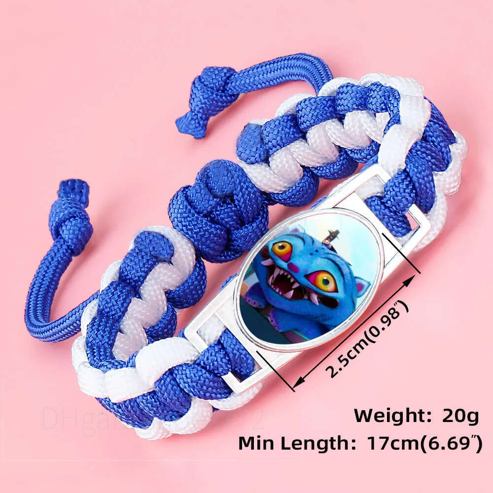 KPOP Huntress Squad Braided Anime Peripheral Crystal Inlaid Colorful Adjustable Rope Bracelet Fashion Jewelry Gift 114893