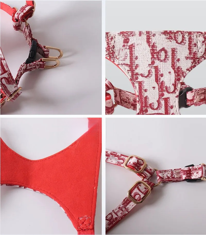 2026 New Designer Dog Multi-Functional Leash Luxurious Pet Harness For Chihuahua Yorkie Pomeranian Maltese Bichon Shih Tzu Poodle French Bulldog And C