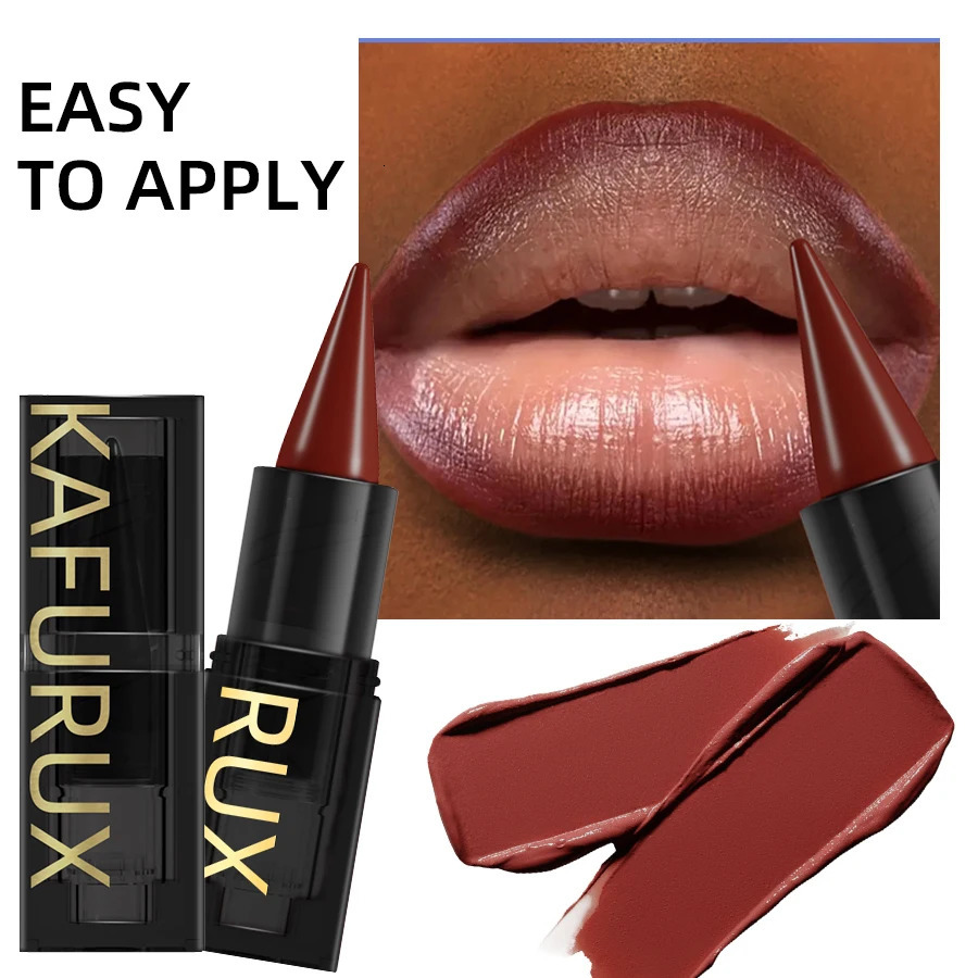 1pc nude brown lip liner pen lipstick matte smooth waterproof lipliner pencil long lasting non-stick cup lip tint makeup cosmeti 251230