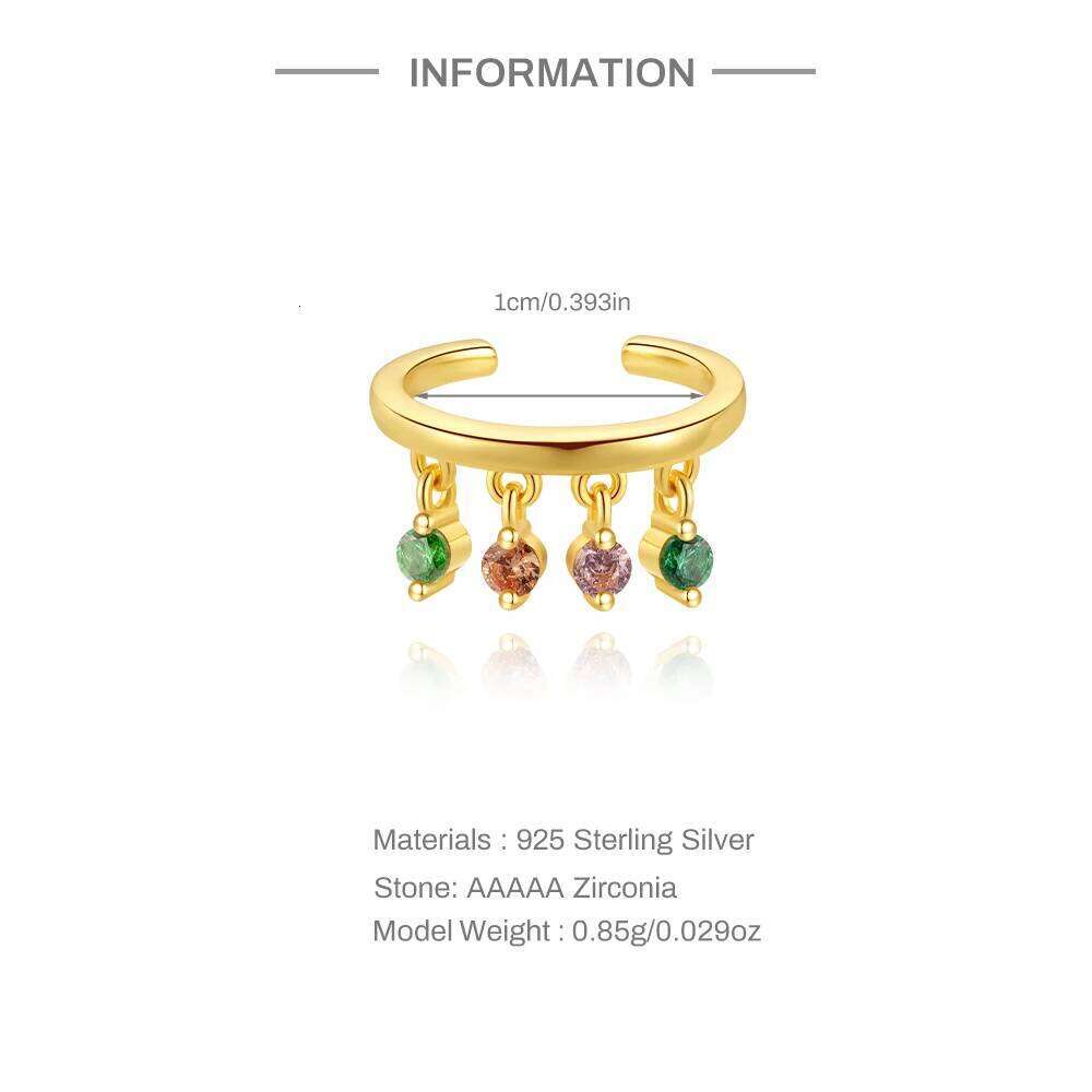 Aide 925 Sterling Silver Long Tassel Chain Y2k Clip Without Hole Earring for Women Cartilage Ear Cuff No Piercing INS Jewel