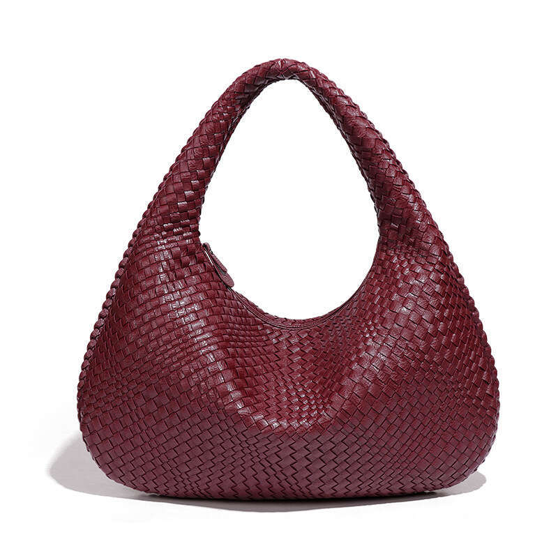 European and American New Style Woven Simple Commuting Fashionable Single Shoulder Underarm Large Capacity High-end Handheld Crescent Bag