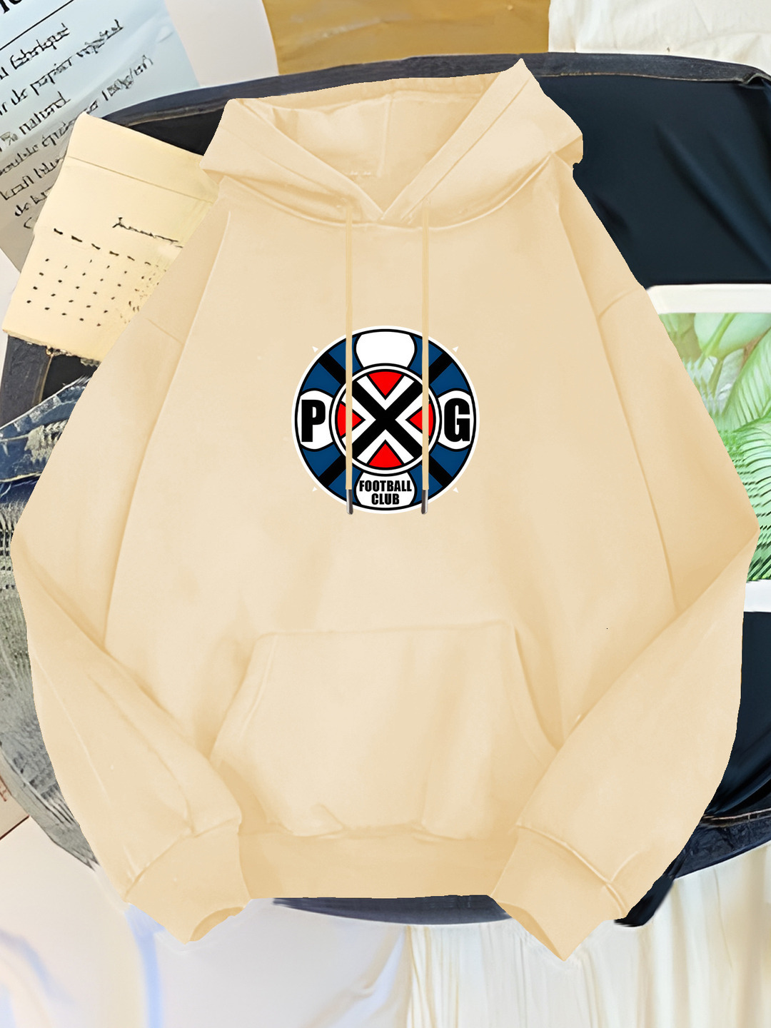 Men'S Navy Blue Print - "PICK YOUR POISON" Design Red White Stripes, Soft Blend, Casual Long Sleeve with Front Pockets, Perfect for Fal