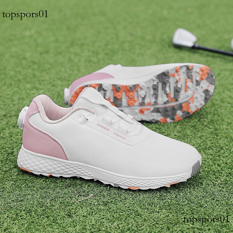 Outdoor sports shoes for both men women Trade Golf Men and Women Rotating Button Couple Casual Sports Shoes Waterproof Non-slip