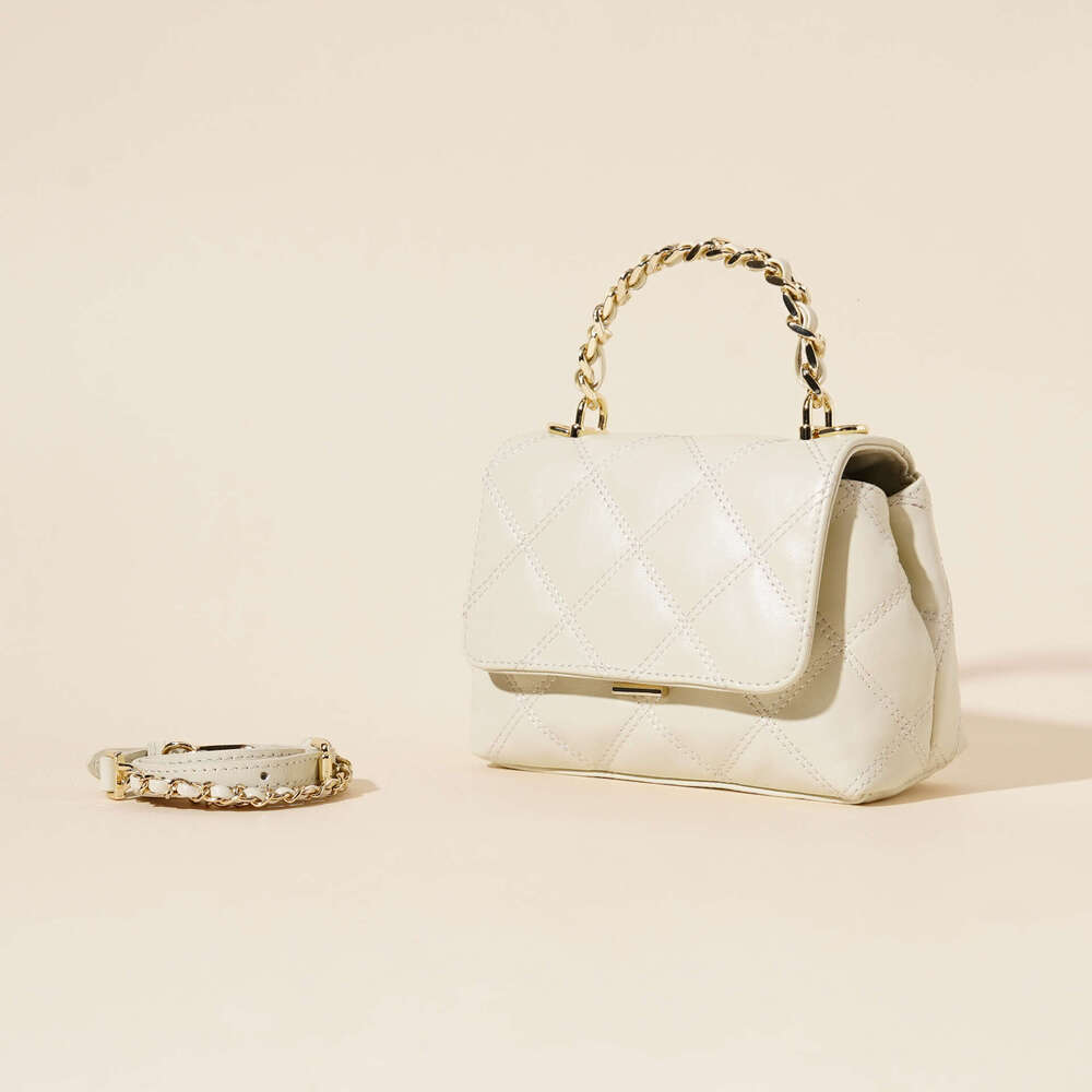 toteBag Shoulder ROSE NOIRE Napa Top Layer Cowhide Quilted Embroidery for Women New Versatile Genuine Leather Handbag Crossbody Shoulder Bag