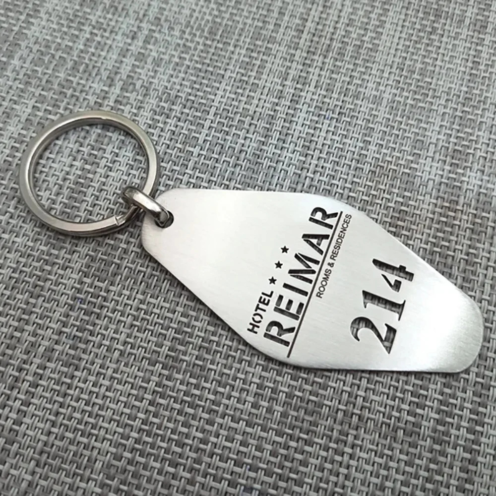 Custom el Metal Keychain Personalized Digital Hollow Stainless Steel Keyring Jewelry 2025 Wholesale Drop 251230