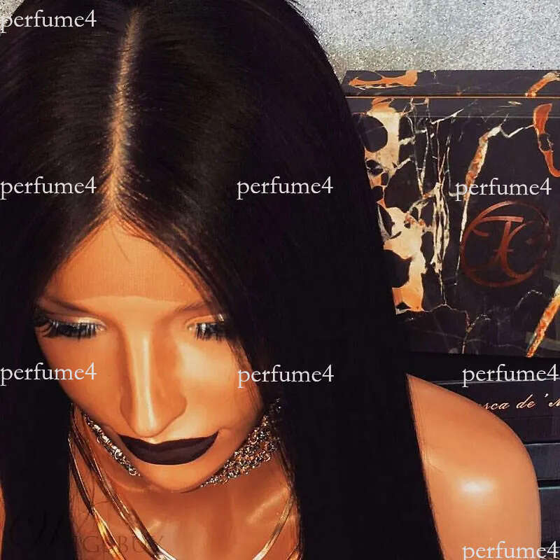 Woman long straight before lace wig black lifelike in the wigs women chemical fiber hair head set wholesale