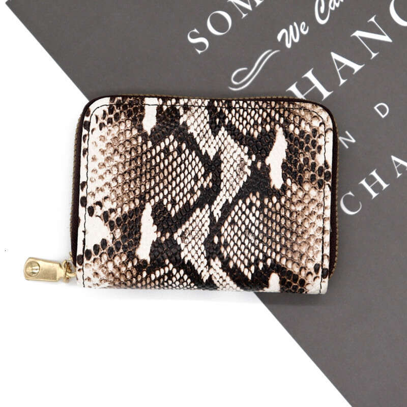 Cross-Border New Accordion Card Women, High-End Leopard Print Wallet for Men, Large Capacity Multi-Card Slot Multi-Function ID Holder