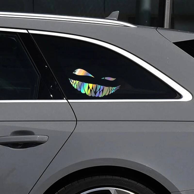 Bestseller Demon Smiling Face Stickers RearWindshield Car Funny Auto BodvStyling Decoration Window Sticker VinyWaterproof ddmycat