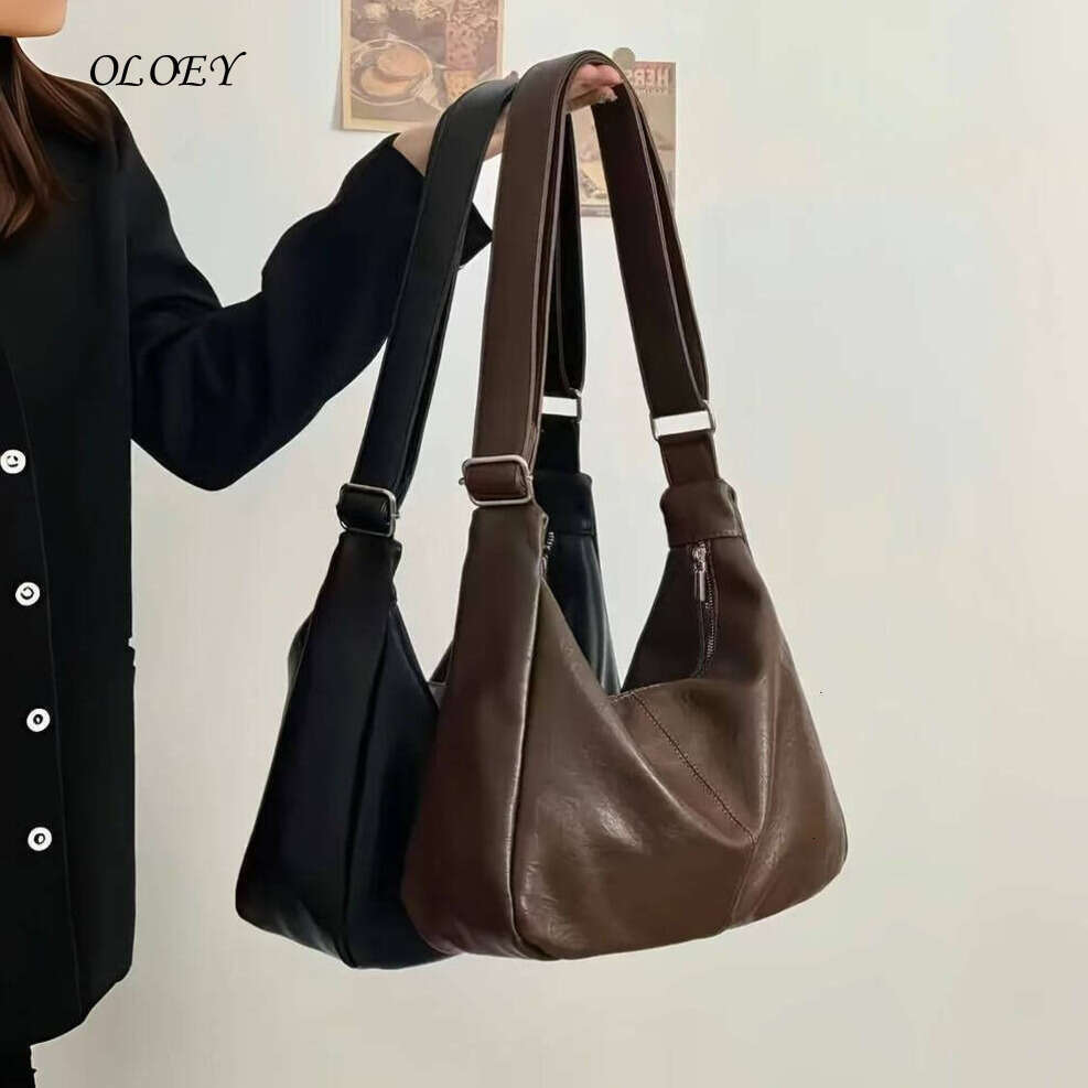 Oloey Large capacity retro elegant handbag, new tote bag, versatile crossbody bag