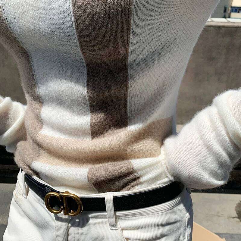 Geometric High Neck 85% Wool Women's Pullover Casual Wool Cashmere Sweater Popular Women's Fashion Top Girl