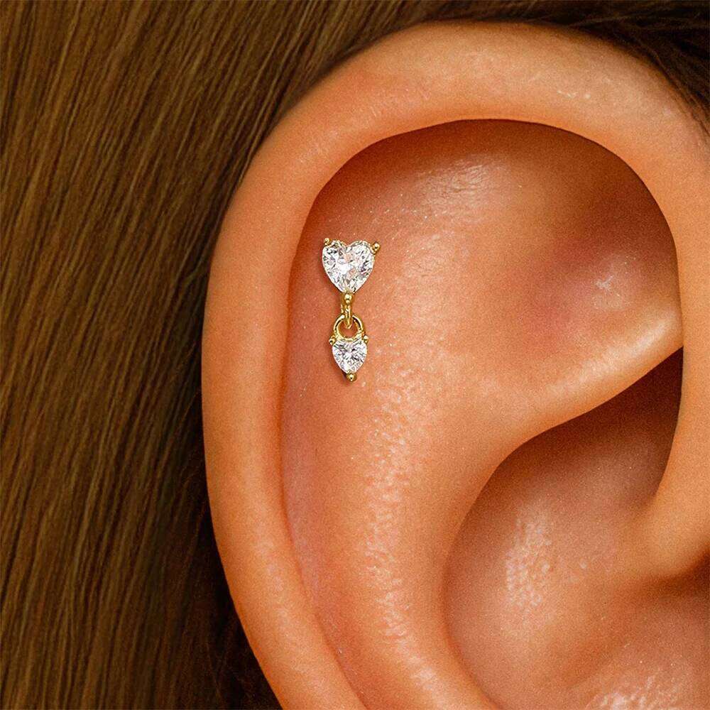 Aide Magical Star Moon Stud Earrings Europe Fashion 18K Gold Color Jewelry For Women Summer New Sterling Silver 925 Vintage Gift