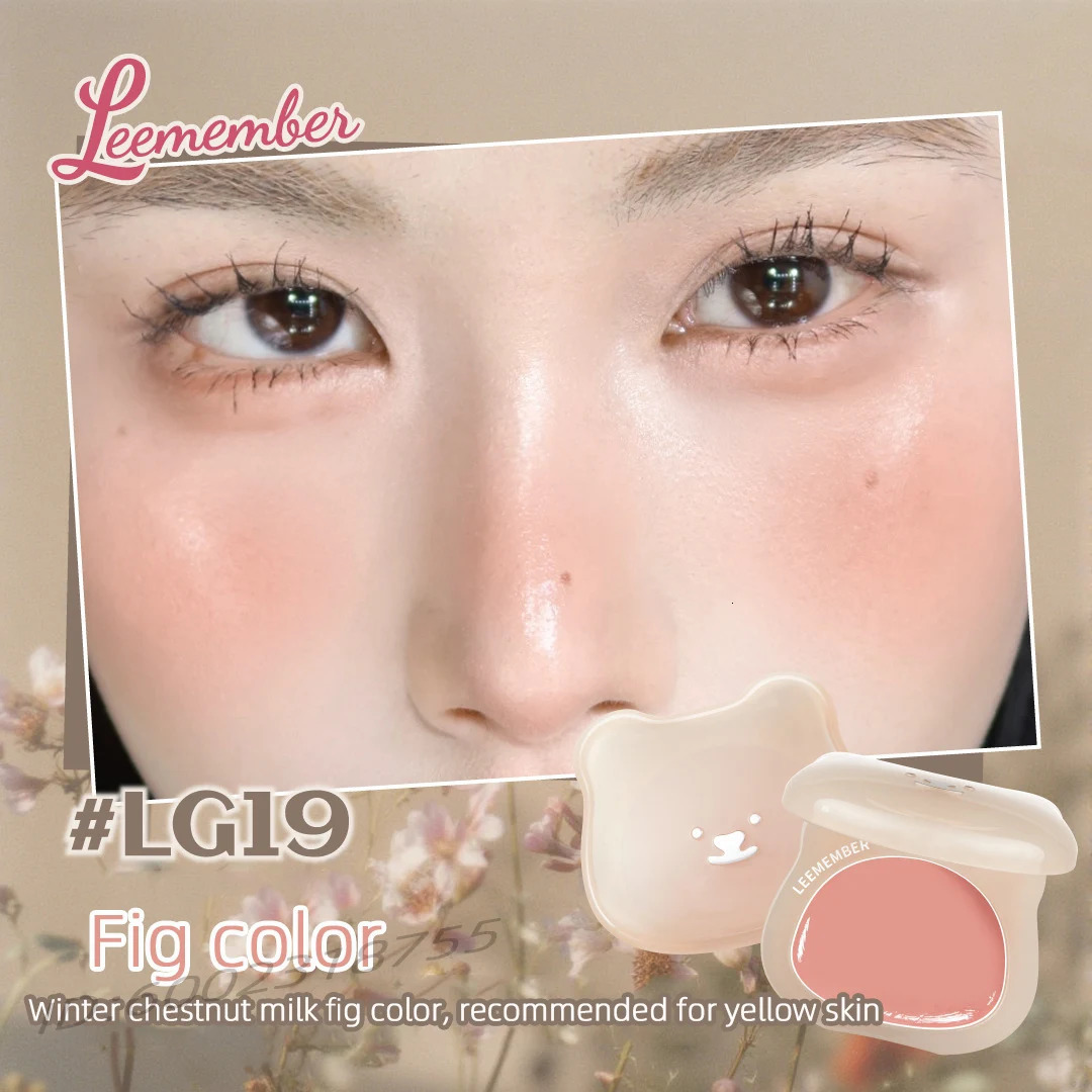LEEMEMBER Watery Blush Moisturizing Blusher Cream Monochrome Shimmer Cute Cosmetics Longlasting Jelly Face Blusher In Bar Makeup 251231