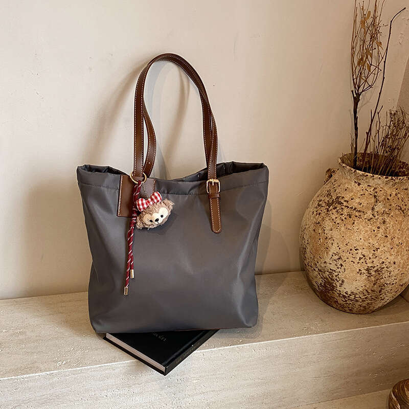 Cross-border Simple Casual Handbag for Women New Korean Style Trendy Versatile Tote Student Large Capacity Shoulder Bag