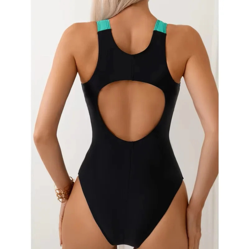 Summer Sexy OnePiece Swimsuits Closed Womens Swimwear Sports For Swimming Wear Body Bathing Suits Beachwear Pool Bather 251231
